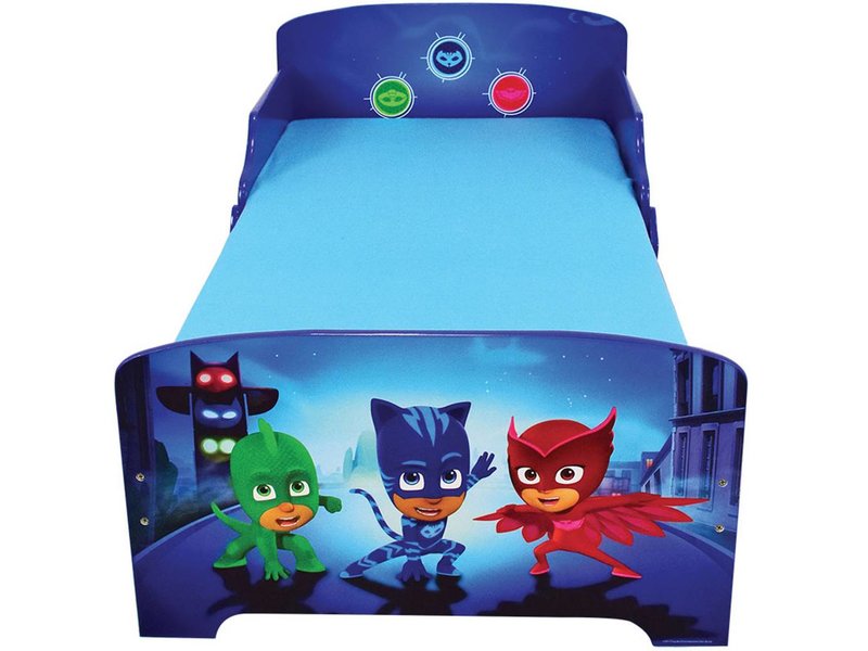 PJ Masks - Lit pour enfant - 70 x 140 cm - Bleu - Includes lattée