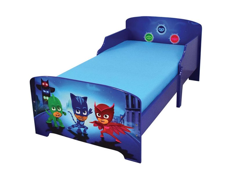 PJ Masks - Lit pour enfant - 70 x 140 cm - Bleu - Includes lattée