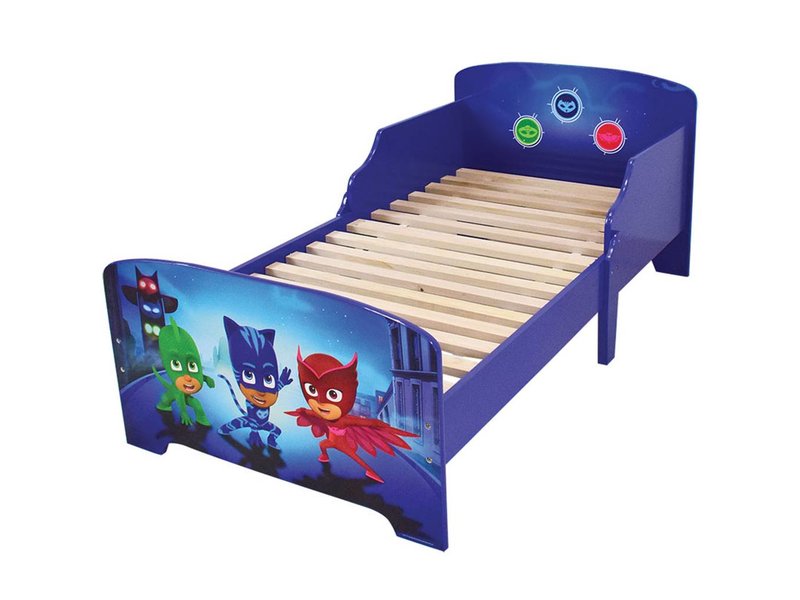 PJ Masks - Lit pour enfant - 70 x 140 cm - Bleu - Includes lattée