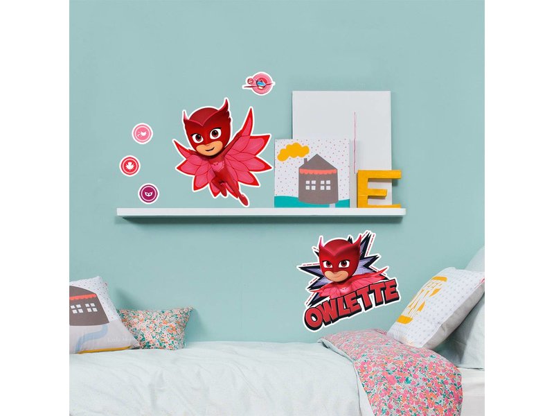 PJ Masks Owlette - Wall Sticker - Rouge