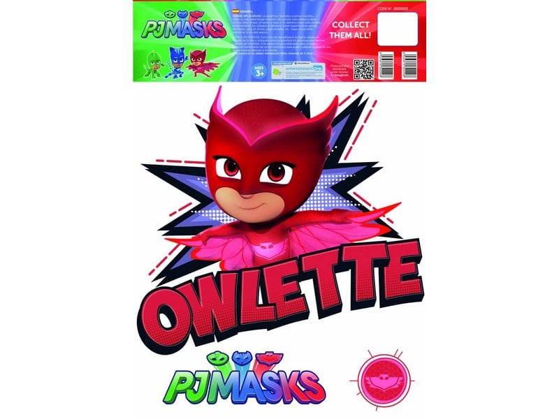 PJ Masks Owlette - Wall Sticker - Rouge