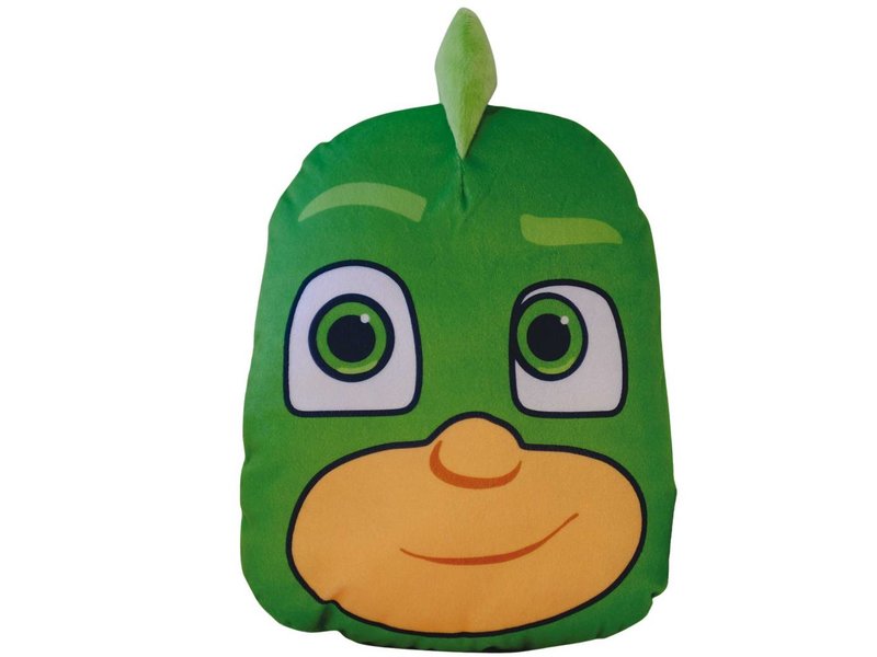 PJ Masks 3D Gekko - Cushion - 30 x 25 x 8 cm - Green