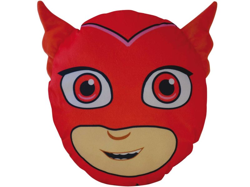 PJ Masks 3D Bibou - Coussin - 30 x 26 x 8 cm - Rouge