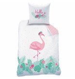 Matt & Rose Flamant rose - Bettbezug - Einzel - 140 x 200 cm - Multi