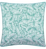 Matt & Rose Tendance Oasis - Bettbezug - Einzelbetten - 240 x 220 cm - Türkis, weiß - Inklusive 2 Kissenbezüge