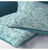 Matt & Rose Tendance Oasis - Dekbedovertrek - Lits Jumeaux - 240 x 220 cm - Turquoise, wit - Inclusief 2 kussenslopen