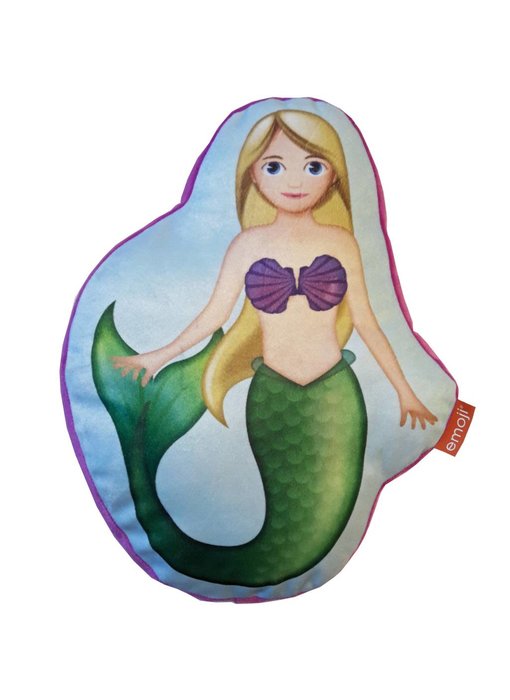 Emoji Kissen Happy Mermaid