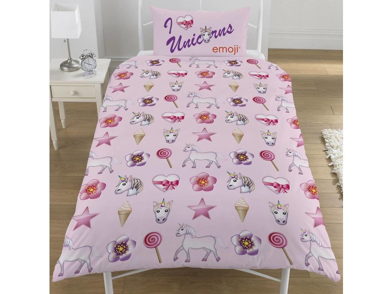 Unicorns & Mermaids - Bettbezug - Single - 135 x 200 cm - Rosa