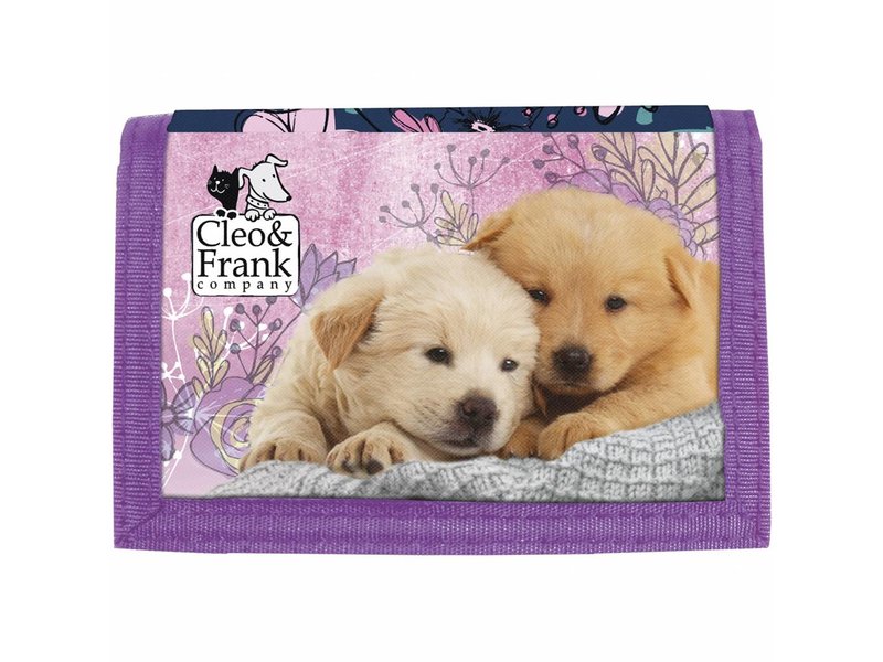 Cleo & Frank Puppy Friends - Brieftasche - 12 x 8 cm - Multi