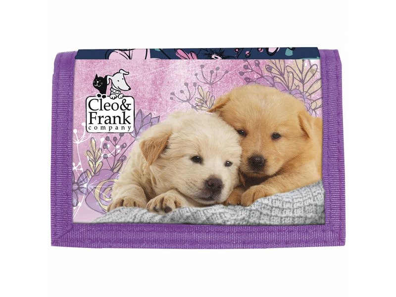 Cleo & Frank Puppy Friends - Portefeuille - 12 x 8 cm - Multi