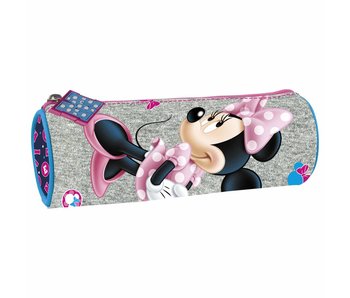 Disney Minnie Mouse Round Pencilcase Cute 20 cm