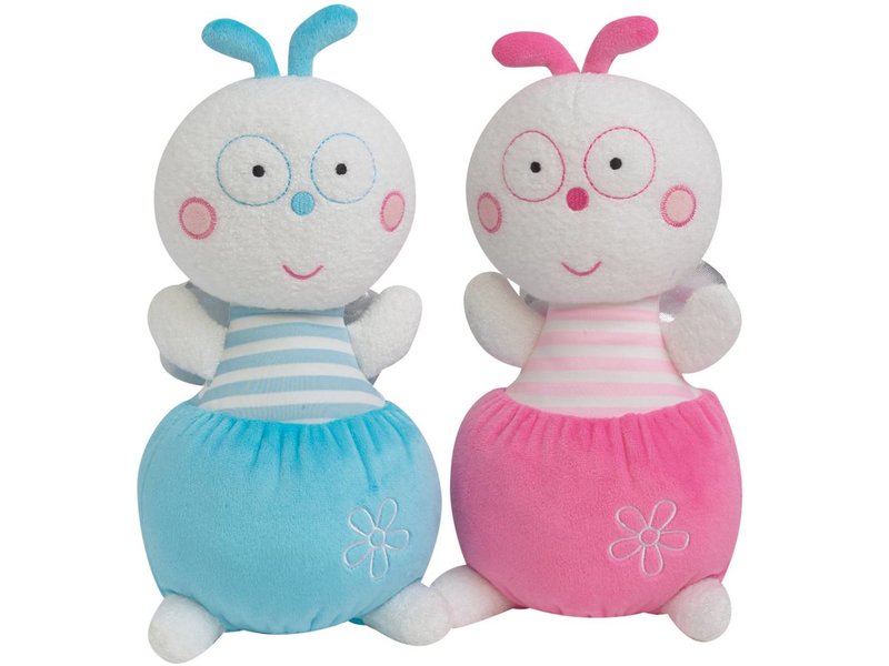 Luminou Luciole - Doudou - 21 cm - Rose