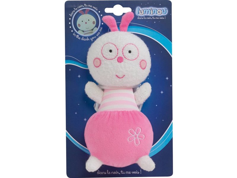 Luminou Firefly - Stuffed toy - 21 cm - Pink