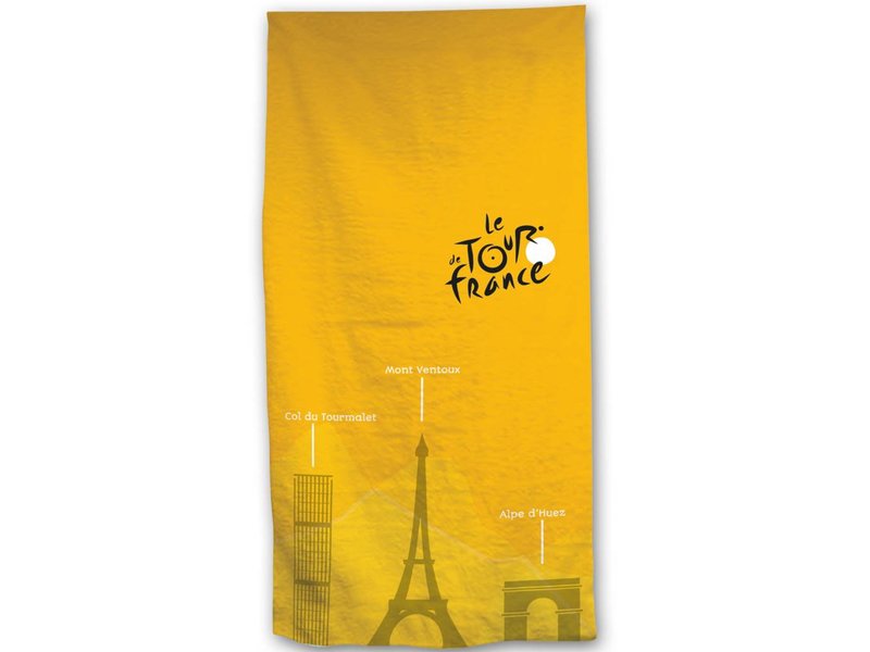 Tour de France - Serviette de plage - 70 x 140 cm - Jaune