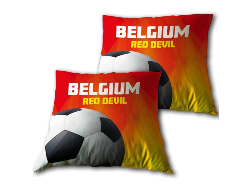 Belgium - Coussin - 33 x 33 cm - Rouge