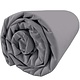 Fitted Sheet Douce Nuit Graphite Grey 140x200 cm