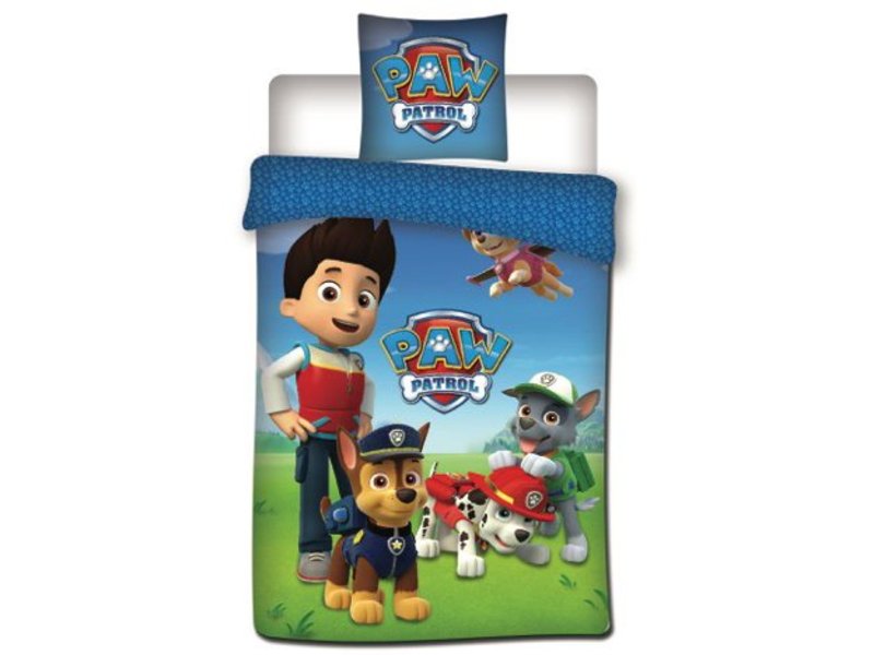 PAW Patrol Housse de couette Extérieur - Simple - 140 x 200 cm - Polyester