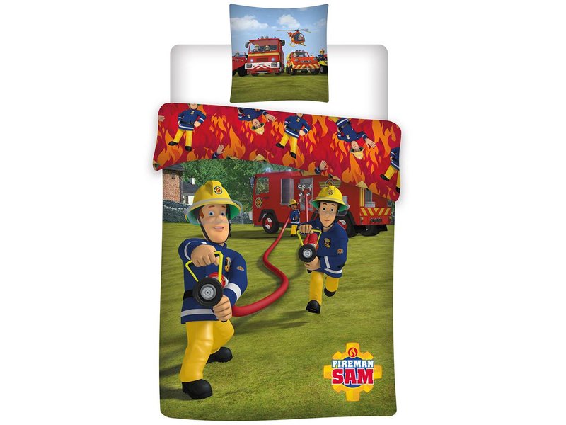 Fireman Sam Duvet Cover Action Polyester 140x200 63x63cm