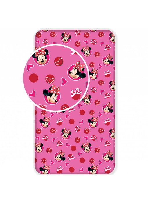 Disney Minnie Mouse Drap housse Hearts 90 x 200 cm