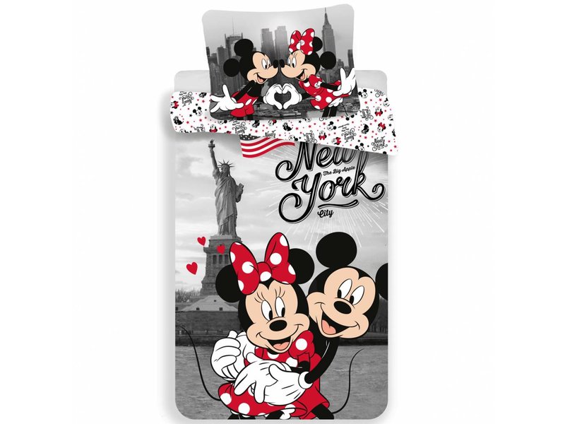 Disney Minnie Mouse Duvet Cover New York 140x200cm Simbashop Nl
