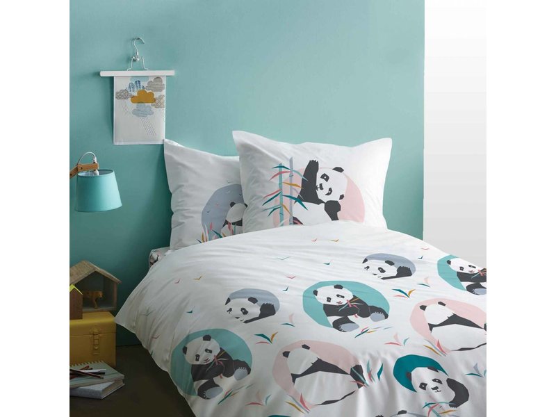Matt & Rose Panda - Bettbezug - Einzel - 140 x 200 cm - Multi