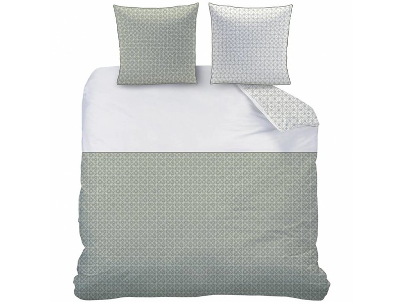 Matt & Rose Tendance Ceramique Kaki - Housse de couette - Double - 200 x 200 cm - Vert