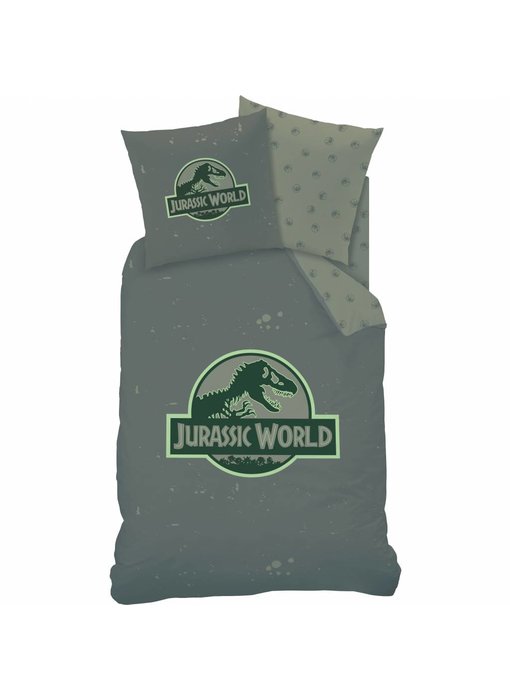 Jurassic World Dekbedovertrek Logo 140x200 cm