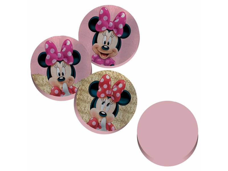 Disney Minnie Mouse Paillettes - ø36 - 3D Sierkussen - Roze