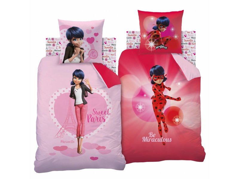 Miraculous Heroine - Duvet cover - Single - 140 x 200 cm - Multi