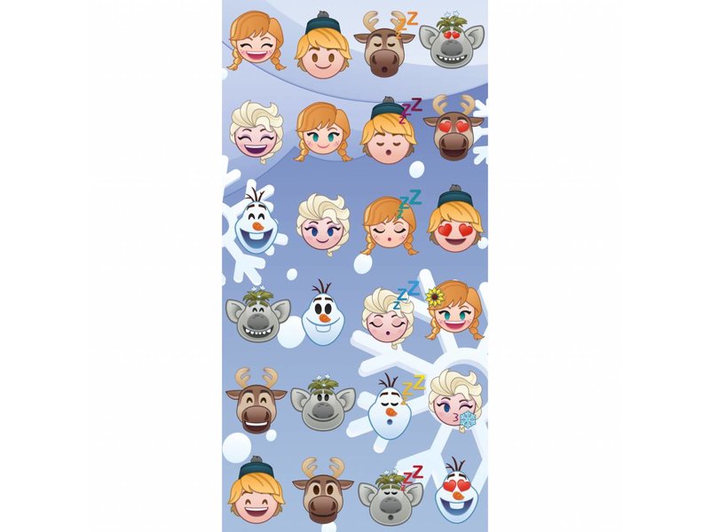 Disney Emoji Frozen famous - Serviette de plage - 70 x 140 cm - Multi