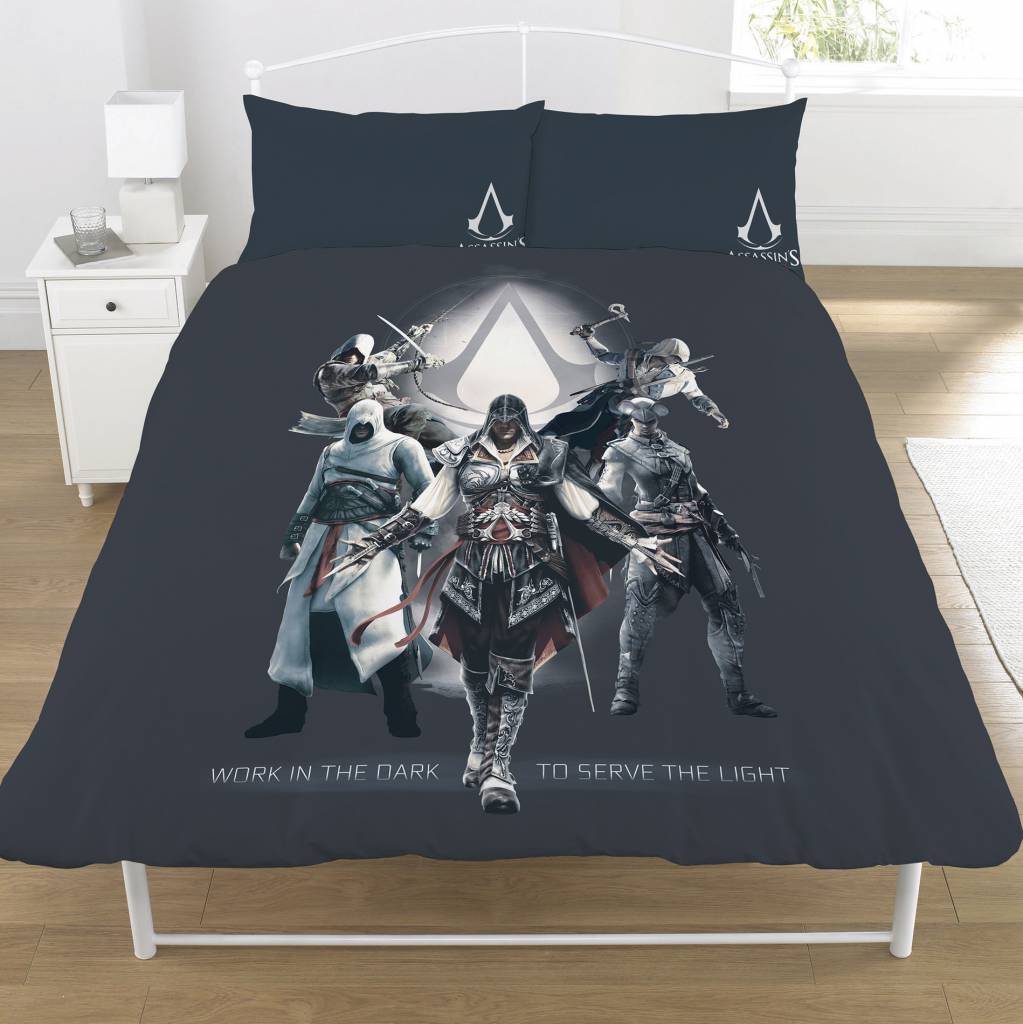 Assassins Creed Duvet Cover 2 Person Serve The Light 200x200cm