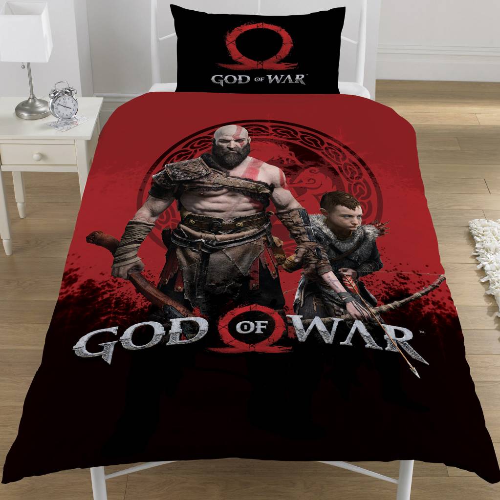 God Of War Duvet Cover Warriors 135x200cm 50x75cm Simbashop Nl