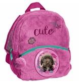 Rachael Hale Cute Puppy -  Toddler Backpack - Plüsch - 29x24x9cm - Rosa