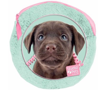 Studio Pets Plush round puppy case including 2 notebooks - 13x13cm