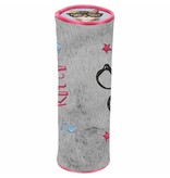 Rachael Hale Clever Kitty - Pluche etui - 19 x 6 cm - Grijs