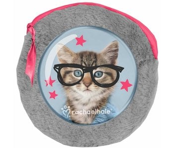 Rachael Hale Clever Kitty Pluche rond etuitje - inclusief 2 notebooks - 13x13cm