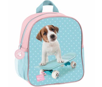 Studio Pets Kleinkind-Kleinkind Rucksack Skateboard puppy  28x22x10cm