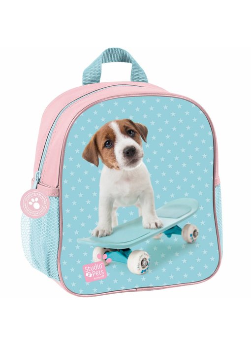 Studio Pets Kleinkind-Kleinkind Rucksack Skateboard puppy  28x22x10cm