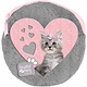 Plush round case Sweet Kitty including 2 notebooks 13x13 cm