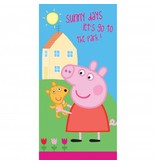 Peppa Pig Sunny - Serviette de plage - 70 x 140 cm - Multi