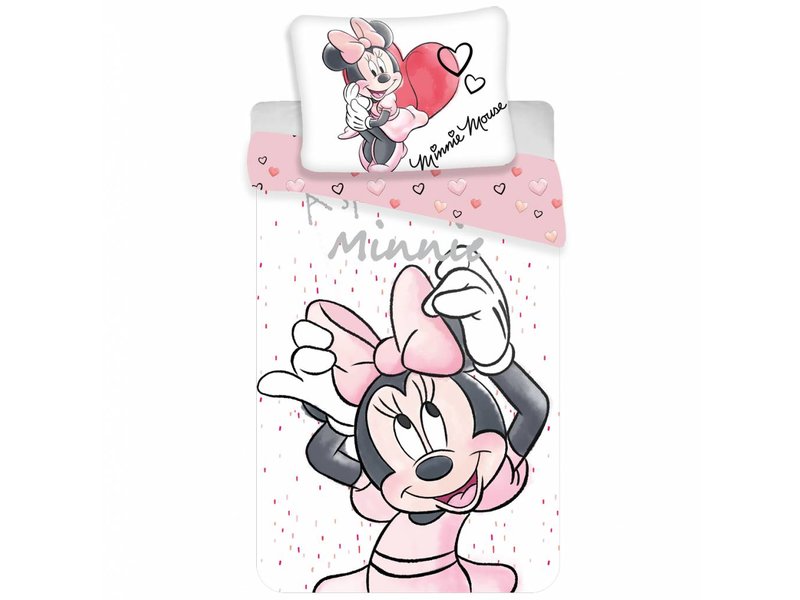 Disney Minnie Mouse Bow - Housse de couette - Simple - 140 x 200 cm - Multi