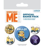 Minions Boutons Pack 5