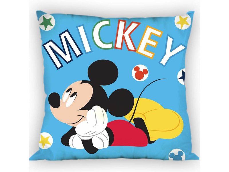 Disney Mickey Mouse Sierkussen Blue 35x35cm Simbashop Nl