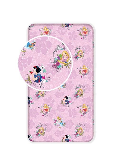 Disney Princess Fitted Sheet Pink Single