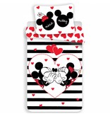 Disney Minnie Mouse Stripe - Dekbedovertrek - Eenpersoons - 140 x 200 / 70 x 90cm - Katoen
