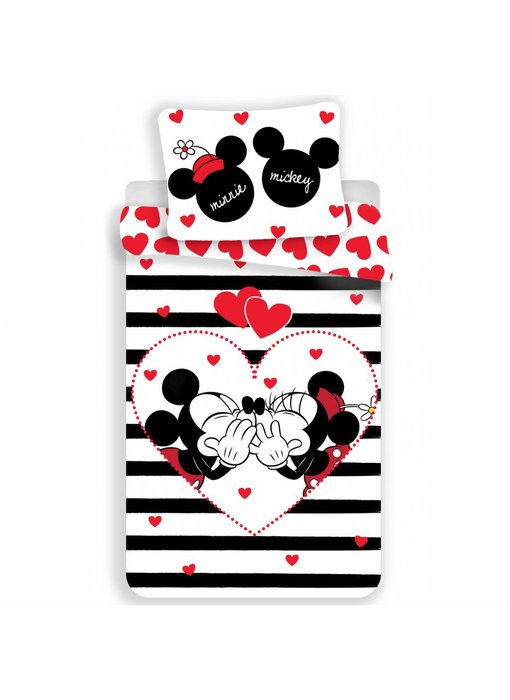 Disney Minnie Mouse Dekbedovertrek Stripe 140 x 200 cm Katoen