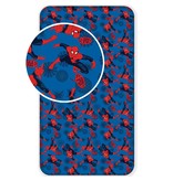 SpiderMan Go Spidey - Hoeslaken - Eenpersoons - 90 x  200 cm - Blauw