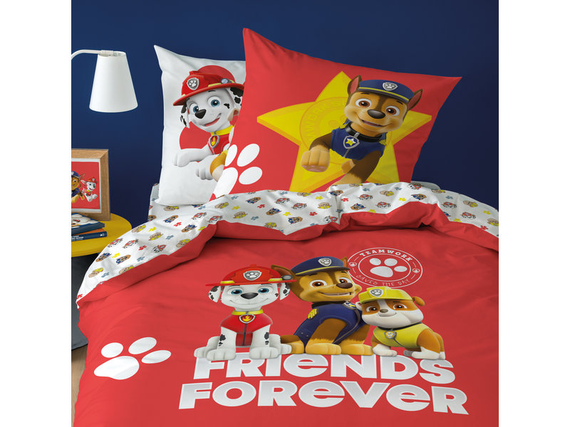 PAW Patrol Trio - Housse de couette - Simple - 140 x 200 cm - Coton