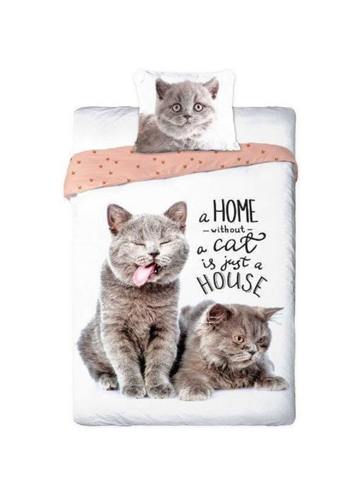 Animal Pictures Housse de couette Cats 140x200 + 70x90cm