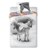 Animal Pictures Zebra - Dekbedovertrek - Eenpersoons - 140 x 200 cm - Multi